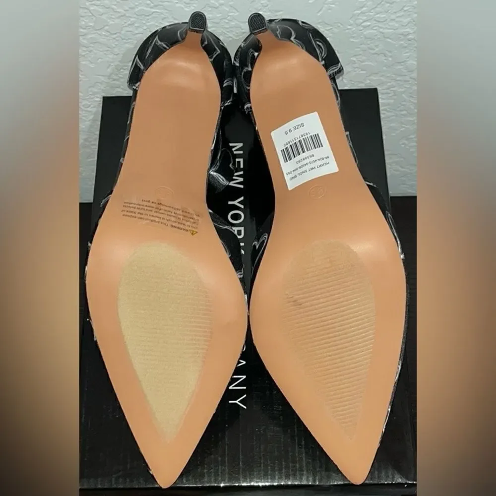 NY&Co Heart-Print Single-Band Stiletto Heels
